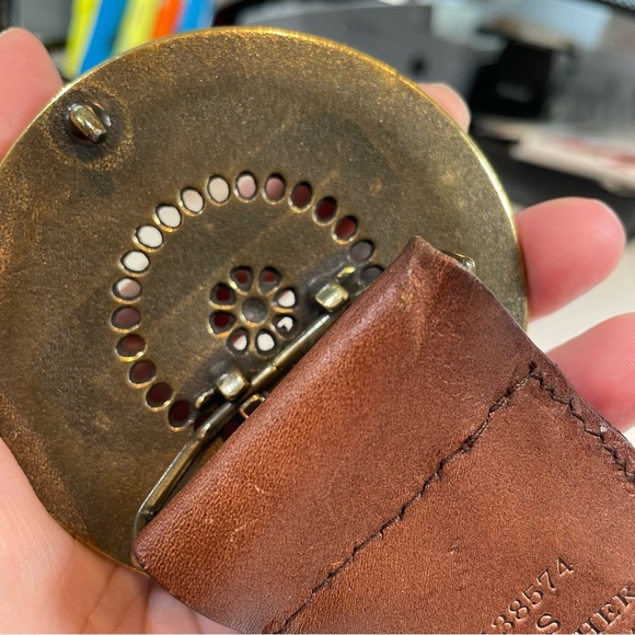 Southwestern Boho Leather Woven Belt Size Small - Picture 12 of 12